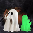 The Polite Haunt | Resin Ghost Statue with a Not-So-Polite Gesture for Shelf & Mantel Display