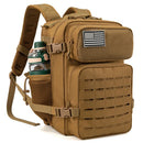 25L GYM Tactical Backpacks for Men Survival Laser Cut Molle Daypack Small Bug Out Bag Hunting Rucksack with Dual Cup Holders