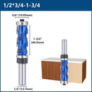 XCAN Milling Cutter 12.7mm Shank Flush Trim End Mill Solid Carbide Spiral Double Bearing CNC Router Bit For Wood