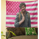 1pc Pedro Actor Pink American Pascal Flag Fun Spring House Garden Tapestry Sexy Music Poster Gift for Courtyard Room Banner