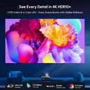 [Google TV/Android 14]4K 投影仪全高清 1080P 家庭影院 Netflix 认证户外电影智能自动对焦投影仪