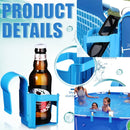 Pool Cup Holder for Above Ground Pools Pool Drink Holder Plastic Drinks Cup Holder for 2 Inch Or Less Poolside Round Top Bar