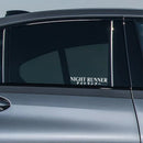 G004 20x4CM Car Sticker NIGHT RUNNER&Not Fast Just Loud&Low Standards&Speed StarsWindscreen Banner Competition Decoration Decals