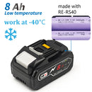 TPCELL New PD100W 8Ah/10Ah For MAKITA 18V with USB-C Connector 21700 Tabless cells Replacement Battery Power Tools Li-ion