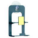 Double layer Suction Cup Sink Drain Rack Wall Sucker Sponge Storage Drying Holder Kitchen Sink Soap Stand Dish Cloth Organizer