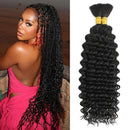 Deep Wave Bulk Human Hair Braiding Blonde Brown Curly Brazilian Hair for Human Hair Extensions for Micro Braiding No Weft