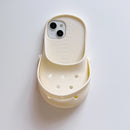 3D Cute Slippers Soft Silicone Phone Case for iPhone 16 Pro Max 15 14 13 12 11 Funny Breathable Shockproof Lanyard Strap Cover