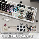 ATTACK SHARK X98Pro Wireless Mechanical Keyboard with Screen & Knob, Tri-mode Gasket Hot Swappable RGB  Keyboard, Web Driver