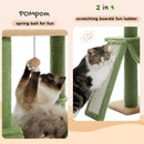 Cactus Cat Tree Floor to Ceiling Cat Tower with Adjustable Height 7 Tiers Climbing Activity Center with Cozy Hammocks 5 Platfor