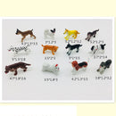Realistic Plastic Puppy Figures Playset Hand Painted Mini Dogs Animals Toy Cake Toppers Easter Eggs Christmas Birthday Gift