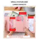 Women's Embroidered Love Zero Wallet with Zipper - Large Capacity Card Holder, Short Buckle Purse - Simple Fashion Accessory