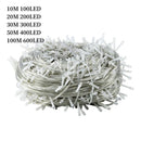 Xmas Outdoor Christmas Lights Led String Lights 100M 10M 5M Luces Decoracion Fairy Light Holiday Lights Lighting tree garland