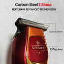 Powerful Professional Hair Trimmer Men 0 MM T Blade Electric Clipper Rechargeable Barber Haircut Machine Beard Trimmer Shaver