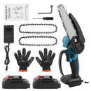 Mini Chainsaw 6 "with 1/2×21V battery, powerful electric small portable chainsaw with automatic oiler for easy pruning