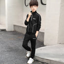 春秋青少年男童服装套装儿童时尚字母卫衣+裤子2件套童装运动服 4 5 6 7 8 9 10 11 12 岁