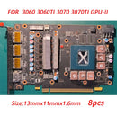 GPU RAM Copper Heat Sink For Radiator Memory Miner RTX 3060 3070 3080 3090 / 5600 5700 GPU Cooling Down 15-40 Degree Thermal Pad