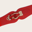 Womens Belt Elastic Stretch Cinch Waistband Lady Cummerband Wide Skinny Soft Around Waist Band 7.5cm Wide Simple Femme Dress