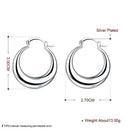 925 Sterling Silver Beautiful Creativity Crescent Earrings for Women Fashion Party Wedding Accessories Jewelry Christmas Gifts