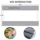 Waterproof PVC Tarpaulin Thick 0.55mm Outdoor Tarp Weatherproof Rain Cover for Gardens Patios Porch Garage Farm Plant Cover
