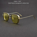 TUZENGYONG Classic Steampunk Sunglasses Fashion Men Women Brand Designer Vintage Square Metal Frame Sun Glasses High Quality