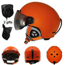 LOCLE Upgrade Ski Helmet With Goggles Integrated PC+EPS CE Certification Skiing Helmet Women Men Ski Snowboard Snow Helmet