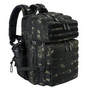 LHI 45L Tactical Backpack for Men and Women Large Athlete Gym Bag Outdoor Sports Hiking Survival Rucksack with Bottle Holder
