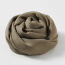 Solid Color Cotton Linen Scarf for Women Lady Literature Anti-sunburn Long Tassel Scarves Autumn Soft Gauze Wrap Shawls New