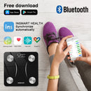 INSMART Bathroom Scale Smart Body Weight Scale Body Balance BMI 180KG Body Fat Digital Bioimpedance Scale for Human