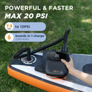 AIRBANK PUFFER Pro 20PSI Rechargeable Air SUP Pump for Inflatable Tent SUP PVC Boat Kayak Accessories for Surfing Kite Mattress