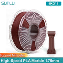 SUNLU High-Speed PLA Marble Filament 1.75mm +/- 0.02 mm 1kg Spool (2.2lbs) High Speed Printing Filament Fit Most FDM Printer