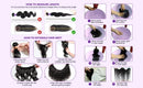 30 32 Inch Full Head Body Wave Bundles 100% Raw Human Hair Weaving Virgin Hair Extensions 1 3 4 Pcs Natural Black Color Double Weft Remy Hair Thick Full Ends Hair Bundles