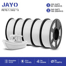 JAYO petg 3d printer filaments PETG 5Rolls 1.75mm Mixed Color Bubble Free FDM 3D Printer Material for 3d pen refill 1.1kg/1rolls