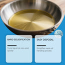 Waste Oil Solidifier Kitchen Oil Hardener Cooking Grease Treatment Eco Friendly Oil Disposal Fryer Cleaner 100g Mess Free