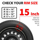 4 PCS Wheel Covers Hubcaps Design For 15 Inch Steel Wheels R15 Tire For Most Family Cars