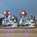 Christmas Decoration Hot Air Balloon Musical Miniature Scene for Children
