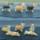 Car Dashboard Dog Toys Accessories Decorate Exquisite Mini Corgi Resin Doll Ornament Auto Interior Cute Puppy Gift Decorations