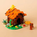 Building Blocks Small Particles Construction City Roads Obstacles Trash Cans Furniture Gourmet Fountains House Kits Boy Toys