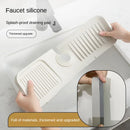 Silicone Faucet Splash Pad Kitchen Foldable Drainage Mat Multipurpose Toilet Soap Storage Slope Design for Rapid Drainage