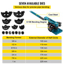 SucceBuy Manual Pipe Bender Dia 10-25mm Multifunction Steel Copper Tube Bending Machine Lever  Heavy Duty Tubing Bending Tools