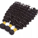 Deep Wave Natural Color Bundles Brazilian Hair Extension Remy 38 40 Inch Remy Hair Bundles One Weave Unprocessed 3/4 Pieces