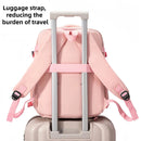 Easy Carry Airplane Approved Backpack, Minimalist Solid Tone Multi-pocket Daypack for Daily Commute and Holiday
