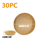30/50Pcs Disposable Air Fryer Paper Liner Oil-proof Water-proof Paper Tray Non-Stick Baking Mat for Oven AirFryer Accessories