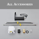 Smart Sensor Bathroom Basin Faucet Intelligent Black Automatic Sense Brass Cold Hot Water Mixer Waterfall Crane Deck Mount