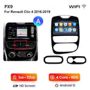 AWESAFE PX9 车载收音机 适用于 雷诺 Clio 4 2012-2019 无线 Carplay 屏幕 安卓自动立体声 GPS 导航 FM RDS BT SWC