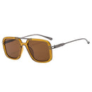 SO&EI Retro Double Bridges Square Men Sunglasses Shades UV400 Fashion Gradient Women Sun Glasses