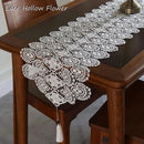 Luxury Christmas Flower Embroidery bed Table flag Runner cloth cover Coffee dining tablecloth party home Wedding decor