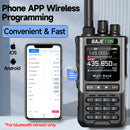 BinTolk BT8200 Walkie Talkie Long Range 10W Tri Power Full Band Wireless Bluetooth Phone Programming Noise Reduction Ham Radio