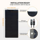 The Photon Drifter | 50W–120W Flexible Monocrystalline Solar Panel Kit