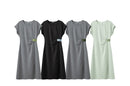 AMII Minimalist Summer Casual Dress for Women 2025 Solid Round Neck Sleeveless Dresses Lady Fashion Slim Straight Skirt 12512031