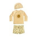2025 Kids Boy Swimsuits Summer Sun Protection Vacation Beach Pants Long sleeve Tops with Hat Children Surfing Swim Suit 1-7T